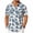 White, variant on ZVNAΖH Men's Tropical Palm Tree Print Hawaiian Shirt, Short Sleeve Collared Button Down Top for Summer Vacation & Beach
