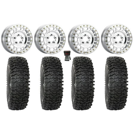 Method 412 Beadlock 15 Wheels Raw 32 RC500 Tires Polaris RZR Turbo R & Pro R Ranger 1500 Xpedition