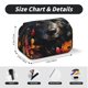 thumbnail image 5 of Disketp Colorful Floral Black Dog Estuche de Lápices de Doble Capa con Tapa Abatible y Cremallera, Organizador Escolar para Adolescentes y Adultos, 5 of 7