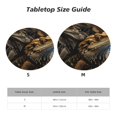 thumbnail image 7 of Cool Bearded Dragon Lizards Round Fitted Tablecloth Elastic Edged Table Cloth Waterproof Table Cover 48in, 7 of 7