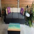 thumbnail image 3 of Spaco Patio Chair with Rope Belts, Deep Seat Chair Cushion Pads Set for Indoor and Outdoor, Blue, 3 of 13