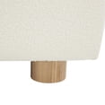 thumbnail image 6 of SAFAVIEH Couture Bradfield Modern Boucle Cocktail Ottoman, Ivory/Natural, 6 of 7