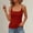 Wine, variant on Lumistal Tank Top for Women Plain Fashion Summer Casual Basic Slim Fit Solid Color Sleeveless Top for Women Beach Clothes Womens Casual Chain Strap Tank Top Orange M