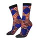 thumbnail image 1 of Fotbe Vintage USA Flag Calcetas Largas con Estampado para Hombre y Mujer – Calcetas de Compresión Transpirables y Elásticas, Viajar y Uso Diario Talla 5-11, 1 of 6