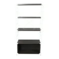 thumbnail image 6 of LeisureMod Brentwood Bookcase with White Stainless Steel Frame Dark Walnut, 6 of 12