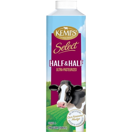 Kemps Select Half & Half Ultra-Pasteurized, Quart