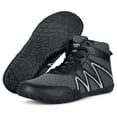 thumbnail image 2 of Wrestling Shoes Mens Boxing Shoes Fighting Powerlifting Bodybuilding Footwear Gym Shoes Dark Grey/12Wide, 2 of 6