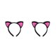 thumbnail image 1 of Guardurnaity Diadema con orejas de gato de dibujos animados: meticulosa oreja de gato de con dibujos animados y orejas de gato lindas Diadema negra Negro + rosa roja 2Conjunto, 1 of 6