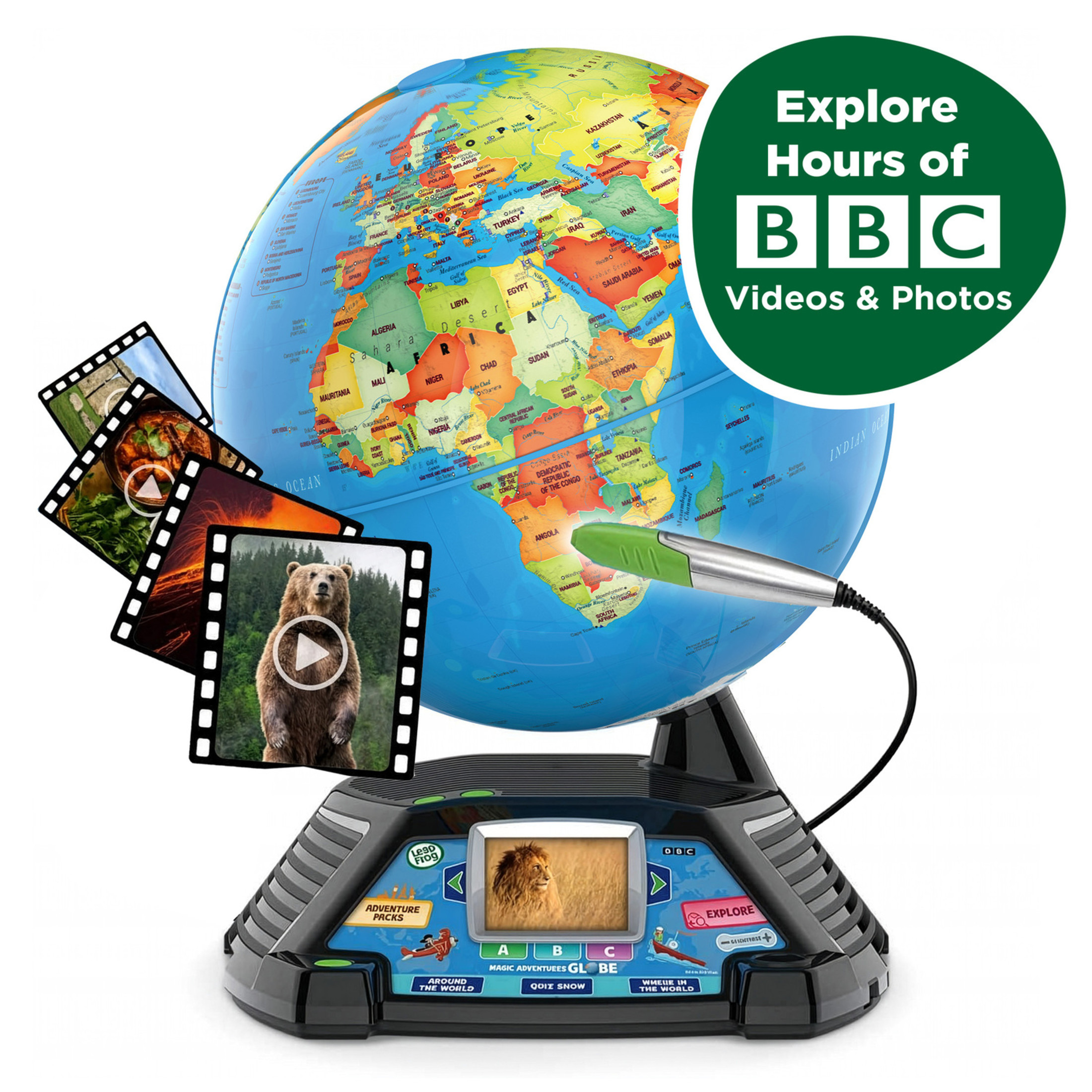 LeapFrog Magic Adventures Globe 10" Interactive Learning photo 6