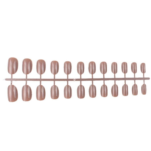 Minnieouse 24 piezas de uñas postizas de ataúd sólidas DIY Acrílicas Tipo25