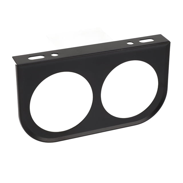 2 Hole Gauge Panel, 52mm Dash Gauge Pod Meter Mount Panel Universal Car Gauge Holder for 2in Instruments with Metal Construction Stable Installation