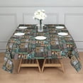 thumbnail image 3 of Multicolor Bigfoot and Text Pattern Square Tablecloth,Waterproof Square Table Cover,Wipeable Spillproof Washable Table Cover for Home Kitchen Party Decor 42"X42"(107x107cm), 3 of 6