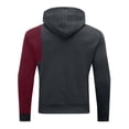 thumbnail image 4 of LEEy-world Hoodies for Men Zip Up Crewneck Sweatshirt for Men's with Script Logo Dark Gray,L, 4 of 4