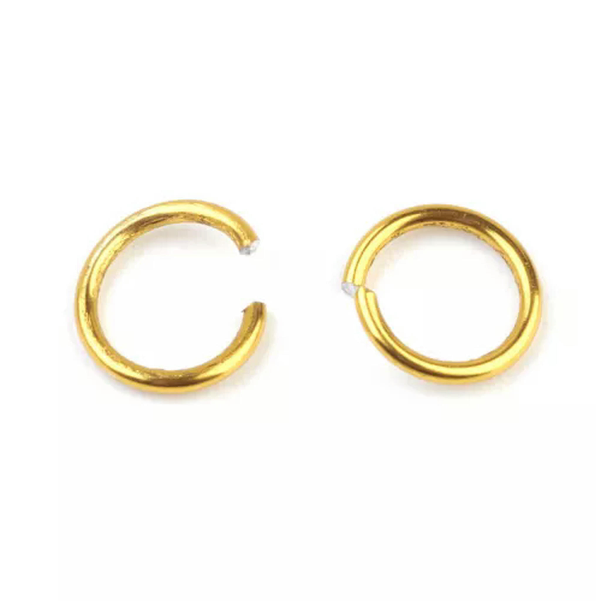 EOEMY 200G Colorful Aluminum Wire Open Jump Rings Unsoldered Loop Findings Pick 6~10mm-6mm, 8600Pcs/200G