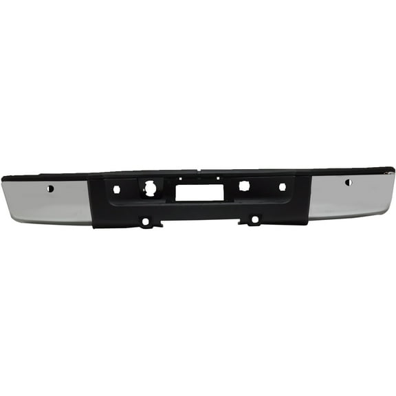 Step Bumper Compatible with CHEVROLET SILVERADO/SIERRA 1500 2007-2013 Assembly Chrome with ROS Holes