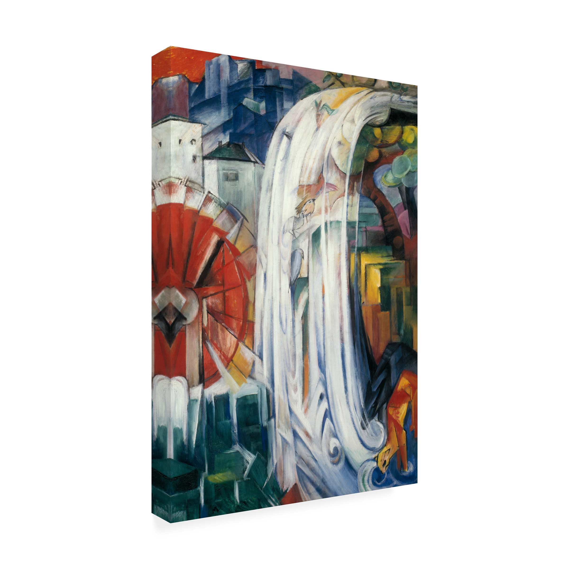 Franz Marc 'The Bewitched Mill' Canvas Art