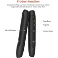 thumbnail image 3 of Presentation Remote Control, 2.4GHz Wireless Presenter PowerPoint Clicker Display Remote Control Pointer, 3 of 5
