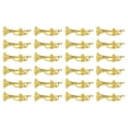 thumbnail image 4 of 24 piezas de trompetas simuladas para decoración de escenas, modelo para manualidades, adorna miniaturas de instrumentos musicales., 4 of 7
