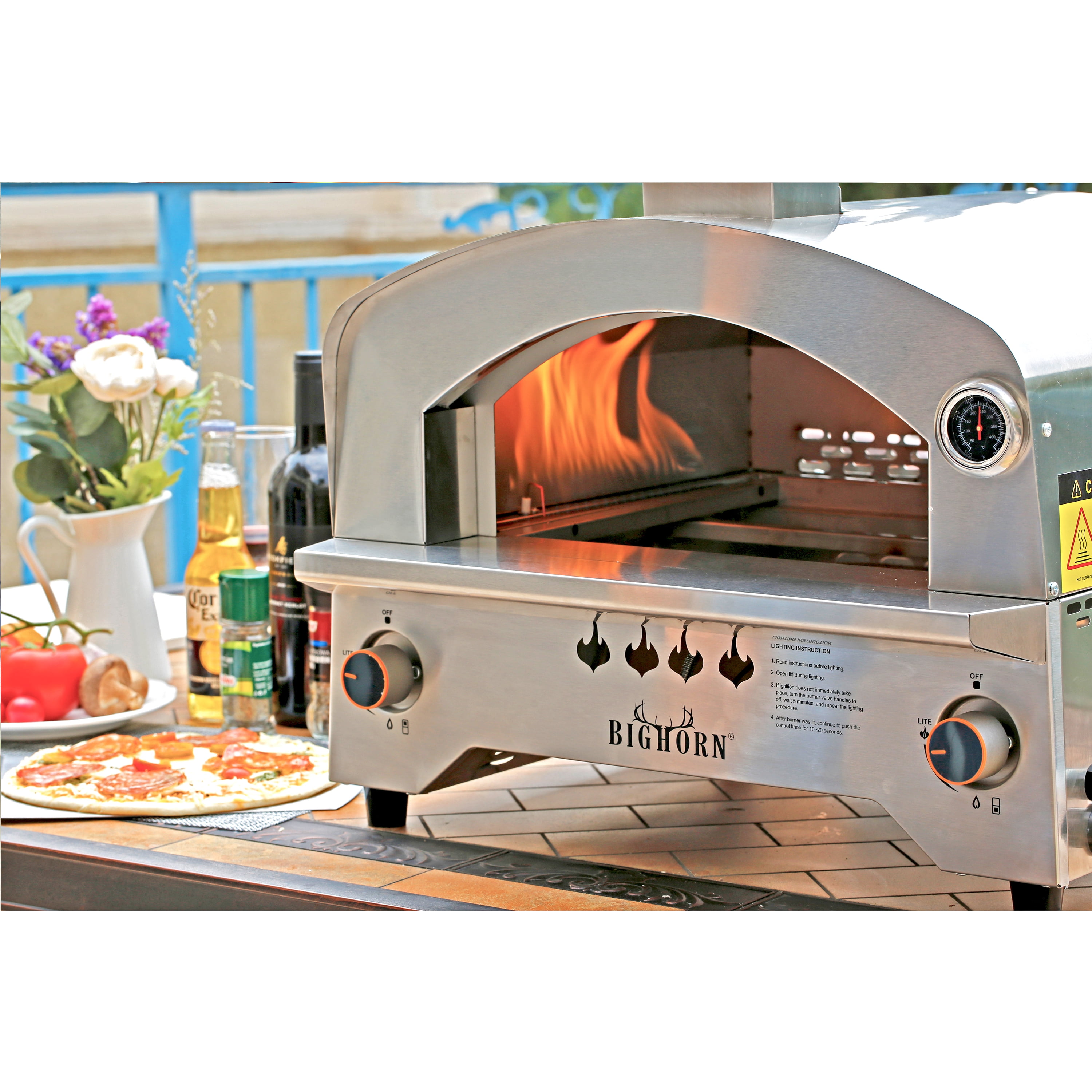 Portable Baking Oven Gas Burner Outdoor Camping Cooking Machine Grill Gas  Stove Pizza Oven Cooker Horno Pizza Electrico