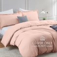thumbnail image 2 of Housse de Couette Rose Blush Taille Grand - Ensemble de Housse de Couette 3 Pcs, Doux, 2 of 9