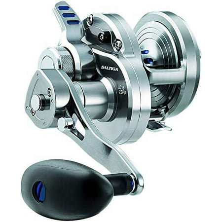 UPC: 0043178592458 | Daiwa Saltiga Lever Drag 2-Speed Reel – Silver 35