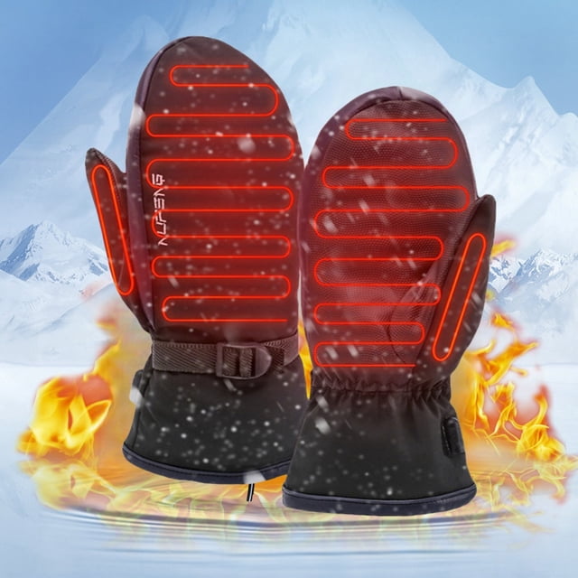 Puntoco Guantes Térmicos para Moto de Invierno Guantes Térmicos Cálidos y Recargables para Moto de Nieve