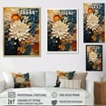 thumbnail image 4 of Designart "Orange Teal botanic Whirlwind IV" Abstract Canvas Art Print, 4 of 5