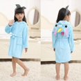 thumbnail image 1 of 3-10 Years Kid Hooded Dressing Gown Warm Bathrobe Pajamas_Gift Of G, 1 of 2