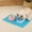 🌈 Blue_Base#881, variant on Kuroiy Silicone Pet Food Mat | Non-Slip Raised Edge Cat Dog Feeding Tray | Waterproof Heat-Resistant Placemat | Gray Blue Pink | 40x24cm | Easy Clean Floor