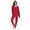 Red, variant on #followme Womens Thermal Henley Jogger Pant Set 6790-RED-L (Red, X-Small)