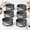 Gray-8, variant on 8 4 Inch Springform Pans Mini Cheesecake Black