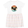 thumbnail image 3 of Inktastic Vintage Airplane Retro Sunset Girls Toddler Dress, 3 of 5
