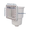 thumbnail image 3 of Universal Above Ground Pool Skimmer Kit - Heavy Duty Thru-Wall Skimmer with Complete Accessories | Wall Mounted Pool Skimmer System for Leaves, Bugs Debris | Fits Standard Pool Wall Openings, 3 of 9