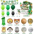 thumbnail image 2 of Decoraciones de fiesta de cumpleaños de Gungle para niño, cumpleaños de bebé, globos de cumpleaños de animales con globos de látex de la selva para cumpleaños de niño JAMW Sencillez, 2 of 5