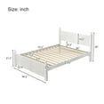 thumbnail image 5 of EUROCO Wood Platform Bed with Slat Support, Multiple Sizes (Full), 5 of 8