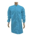 thumbnail image 3 of ESD Cleanroom Frock - White, Light Blue, and Navy Blue - ESD Knit Cuffs, 3 of 4