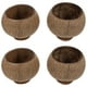 thumbnail image 5 of ColoMX 4pcs taza de copa de coco coco natural taza de postre para servir taza de bebidas, 5 of 7