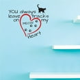 thumbnail image 1 of Custom Decals You always leave tracks on my heart Wall Art Size: 16 Inches x 24 Inches Color: Multi, 1 of 1