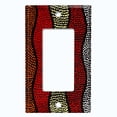 thumbnail image 5 of Metal Light Switch Plate Cover Colorful Safari African Tribal Art Pattern SFR024, 5 of 13