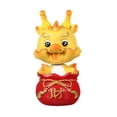 thumbnail image 5 of Dujiujun Chinese New Year Dragon Ornament Vibrant Color Fine Workmanship Good Wishes Resin New Year Fortune Mascot Gifts Home Decoration, 5 of 8