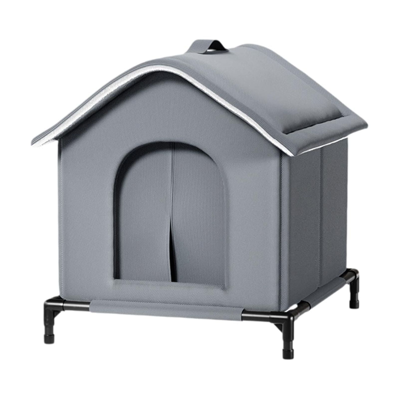 EHJRE Outdoor Cat House Insulated Shelter Waterproof Windproof Oxford Cloth Enclosure Portable Protection Suitable for Garage Garden Porch Community Barn L