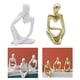 thumbnail image 1 of 2pcs Escultura Del Pensador Estatuas Caseras Adorno Elegante Del Escritorio de La Oficina Macarena Figura pensador abstracto, 1 of 8