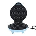 thumbnail image 3 of Donut Maker Fácil Liberación Calefacción de Doble Cara Prevenir Palo Mini Máquina Eléctrica Portátil para Hacer Donuts para 7 Donuts Enchufe de EE. UU. 110 V Azul, 3 of 5