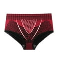 thumbnail image 2 of XMMSWDLA Womens Underwear High Waist Tummy Control C Recovery Underwear Red M Bikini Thongs, 2 of 5
