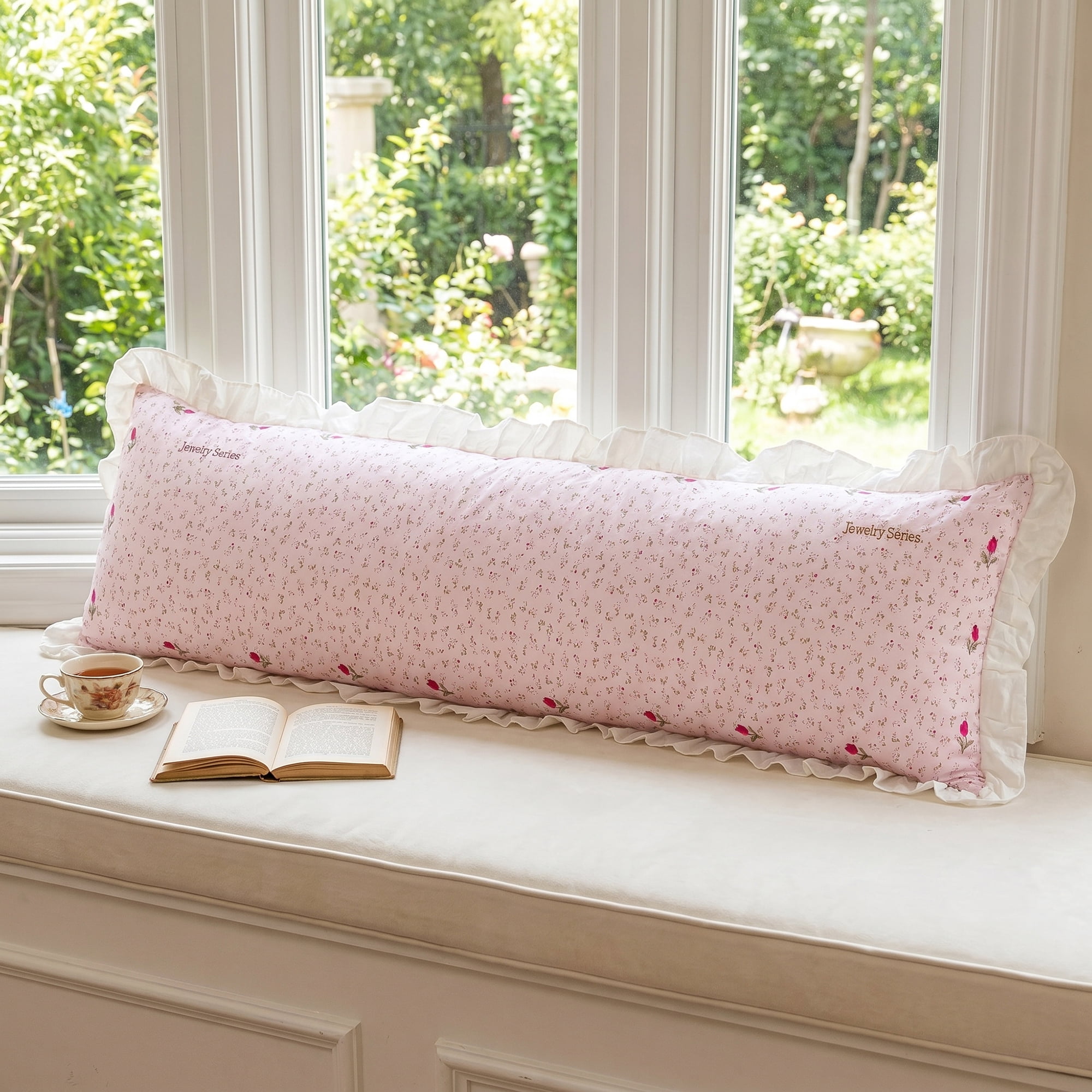 Unique Bargains 1 Pack Pillowcase Soft Cooling Polyester Breathable Cover ["20\"x59\""] Pink
