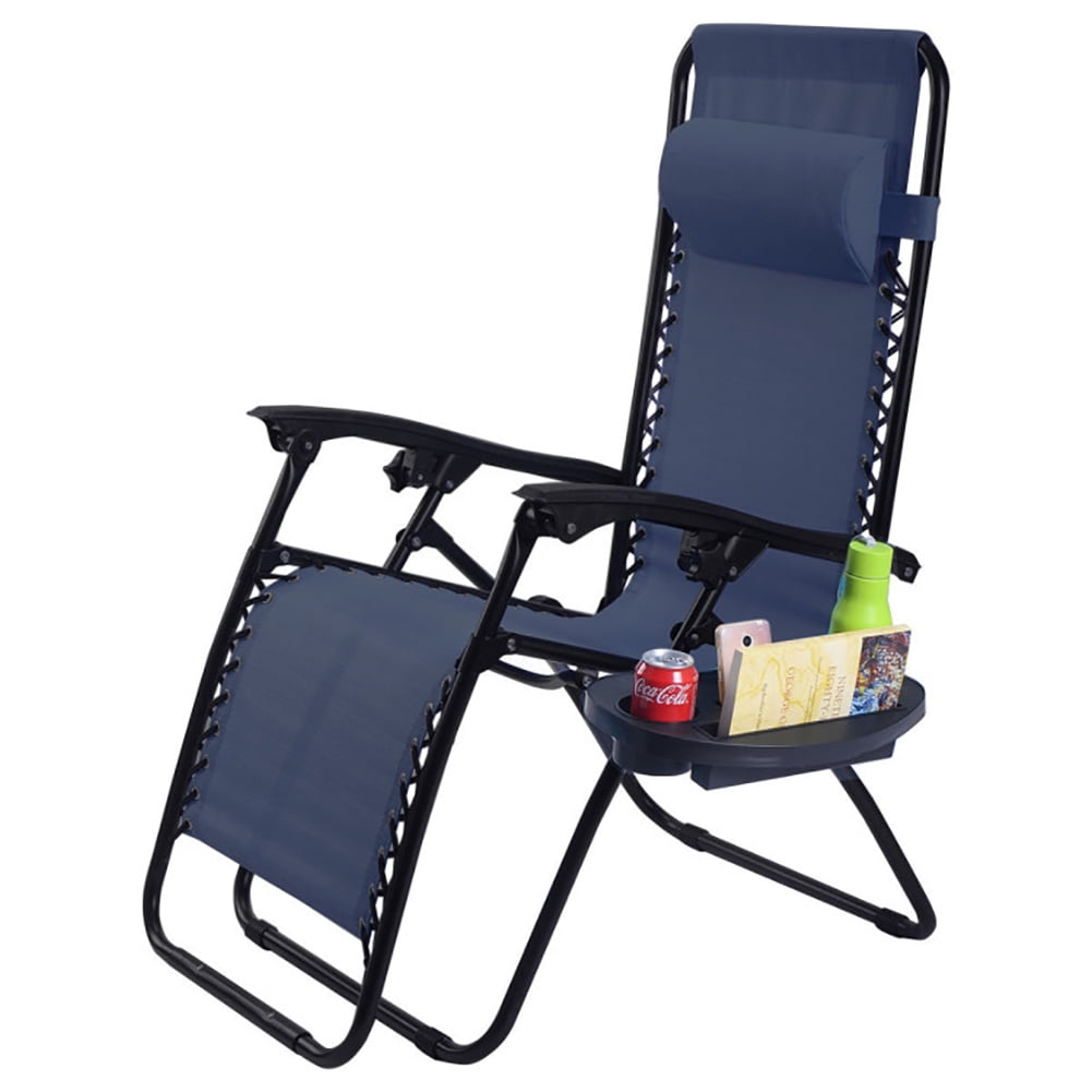 Aimee Lii Outdoor Folding Zero Gravity Reclining Lounge Chair, Folding Patio Chairs, Blue Aimee Lii Outdoor Folding Zero Gravity Reclining Lounge Chair, Folding Patio Chairs, Blue