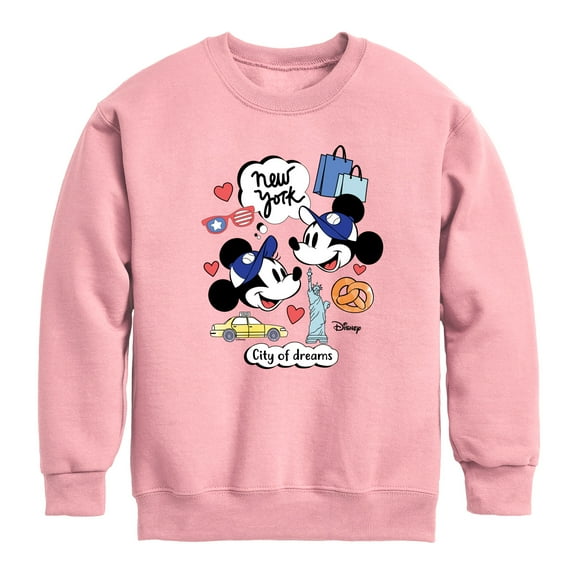 Disney - Mickey & Friends - New York City of Dreams - Toddler And Youth Long Sleeve Graphic T-Shirt