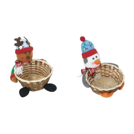 

Merry Christmas Candy Storage Decoration Santa Snowman Storage Desktop Candy Snack Stor Hairdresser Snowflake Ornament Christmas Ornament Cute Ornament for Christmas Trees Wolf Ornament Christmas