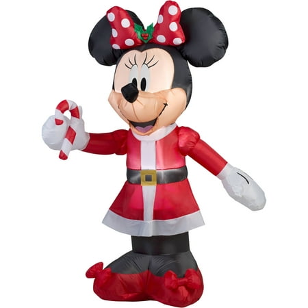 Gemmy Airblown Christmas Inflatables 5' Disney Minnie with ...