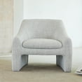 thumbnail image 2 of Modern Accent Chair, Upholstered Arm Chair Living Room Bedroom, Fabric in Cloud, 2 of 10